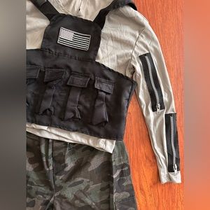 Medium Boys Costume Tactical Soldier - Army Camo